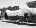 Fort Worth Frontier Centennial covered wagon for "The Last Frontier,"