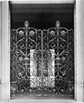 Iron gates at Cook Memorial Hospital
