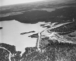 Aerial view of lake near Mineral Wells, Texas by Paul McAllister