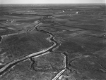 Aerial view of Wichita Valley irrigation canal near Wichita Falls, Texas by Paul McAllister