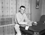 Ben Hogan after tying for first place in Chicago's Mohawk Country Club golf tournament