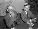 Fred Hoeflein and John F. Swayne, Chuck Wagon on Pioneer Day at the Frontier Centennial