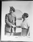 Copy of photo made in 1932 of Will Rogers and Amon Carter Junior