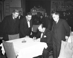 Paul Whiteman with James R. Record, J. M. North, and Tom Daly, 1936