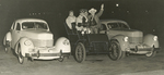 Amon G. Carter in an automobile during 1936 Texas Centennial festivities in Fort Worth