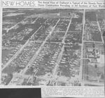 Fort Worth Star-Telegram newspaper clipping showing aerial view of Oakhurst neighborhood