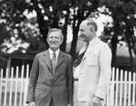 Texas senator Morris Sheppard with Amon G. Carter at Shady Oak Farm