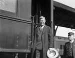 Will Rogers at Texas & Pacific Train Station