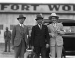 Jimmie Rodgers upon arrival at the Meacham Field Airport