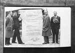 Group with letter congratulating National Air Transport, Inc.