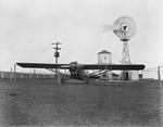 National Air Transport plane upon its arrival at Shady Oak Farm