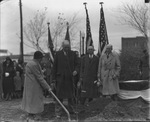 George Washington Day tree planting ceremony in Burnett Memorial Park, Fort Worth