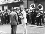 Old Gray Mare Band in Fort Worth, Texas, W. T. Waggoner and Wright Armstrong in the foreground