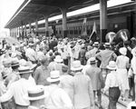 John Nance Garner special train arrival in Fort Worth from Chicago