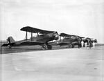 Major General Ben D. Foulois at airport with other Army Flying officers