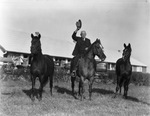 W. T. Waggoner on his horse "Cowpuncher," 1932