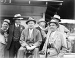 Will Rogers, Guy L. Waggoner, and Tom Hickman at Arlington Downs