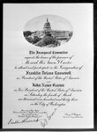 Invitation to President's Roosevelt's Inaugural Ball in 1933