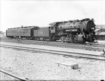 Missouri-Kansas and Texas Railway Engine No. 110 and sleeper named for Amon G. Carter