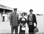 C. R. Smith, Nenetta Burton Carter, and Eleanor Roosevelt at Meacham Field airport