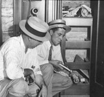 Federal Narcotics Officer Buck Nance, U.S. Commissioner Lois Newam and Federal District Attorney Clyde Eastus