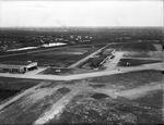 Aerial view of the Fort Worth Municipal Airport's new American Airways hangar