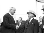 American Airways dedication ceremony, James A. Farley with John Nance Garner