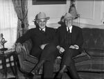 Dr. Raymond Foley and Congressman Sam Rayburn wearing Shady Oak hats