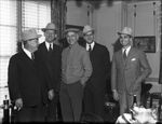 E. W. Marland, W. J. Holloway, Amon G. Carter, Mac Q. Williamson, and Bus Hill