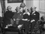 Mrs. Connie Hull, Amon G. Carter, and Mrs. and Mr. James A. Moffett