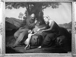 Painting: "The Holy Family," by Romain Cazes by Romain Cazes 1808-1881