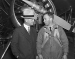 Walter B. Scott, left, with pilot Captain Frank Hawks