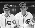 Fort Worth Cats players Lee Gamble and Milt Stroner