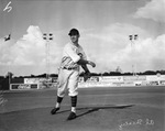 Fort Worth Cats baseball player, Al Shealy, pitching