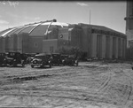 Construction site of Will Rogers Coliseum complex
