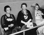 Mrs. Will Rogers, Mrs. Nenetta Burton Carter, and Ruth Carter at opening of the Will Rogers Memorial Coliseum
