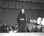 R.W. Records, principal of Riverside High School, at dedication of the school