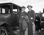 W. C. Durant and Amon G. Carter in the first Star automobile built in 1923