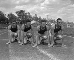 Texas Christian University (T. C. U.) relay team