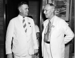 Robert Lee Bobbitt and Harry Koch, publisher of Quanah Tribune-Chief