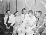 C.E. Porterfield, Helen Johnson, Steadham Acker, Mrs. Porterfield, and Major L. Davies