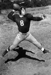 Davey O'Brien tossing pass for Texas Christian University (T. C. U.)