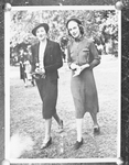 Full-length portrait of two unidentified women