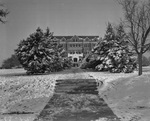 Our Lady of Victory, Catholic parochial school, in the snow