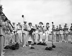 TCU band performing the "Amon Carter March" at TCU-SMU football game