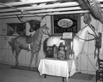 Mounted animals at Amon Carter's New Year Party, Shady Oak Farm