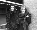 Mrs. Virginia Alvord of New York, New York visiting Mrs. Amon Carter (right)