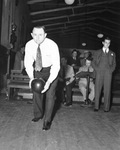 Ed Hands, bowler with the Fort Worth Poultry and Egg Bowlers in Fort Worth City tournament
