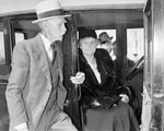 R. M. Ervin (still driving at age 81) with Mrs. Ervin in their 16-year-old car
