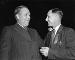 John Luttrell, left, president of the Fort Worth Trades Assembly and L. S. Lane